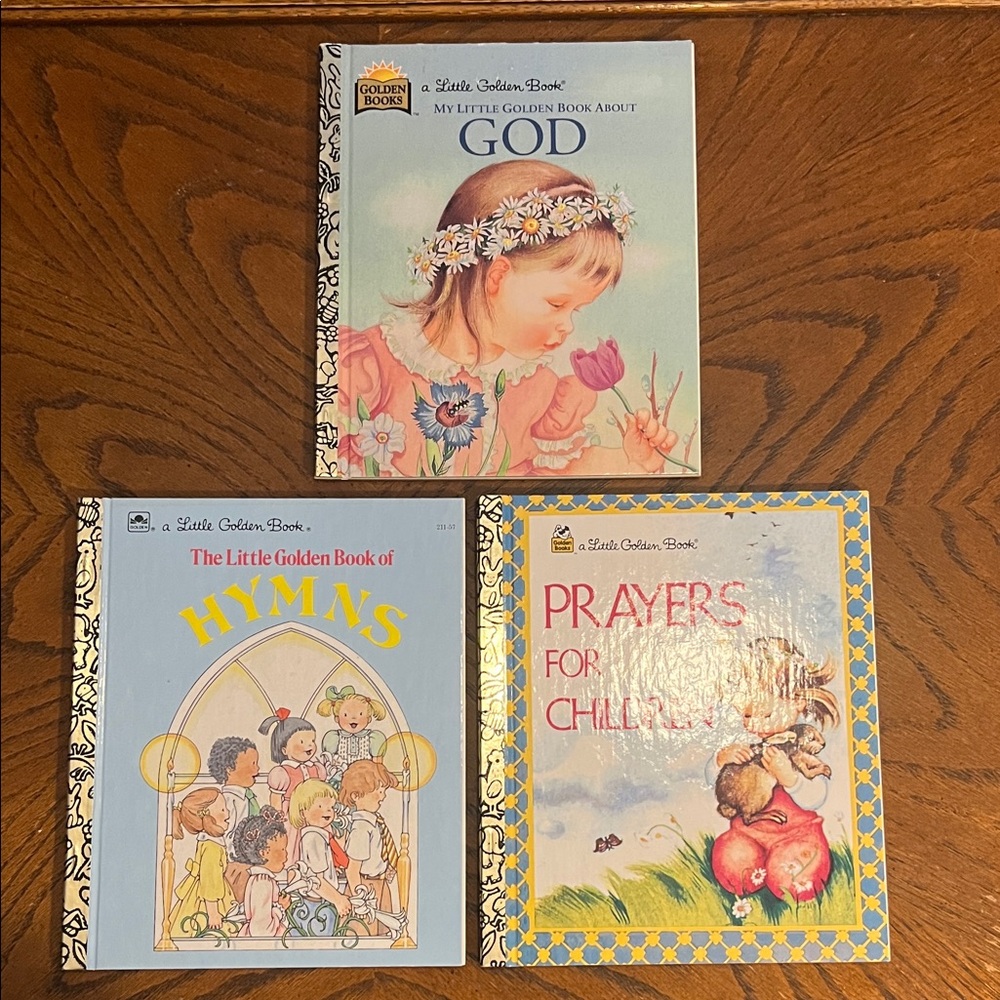 Christian religious kids books | set of 3 vintage Golden Books